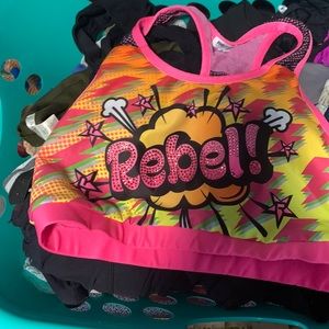 Rebel cheer sports bra